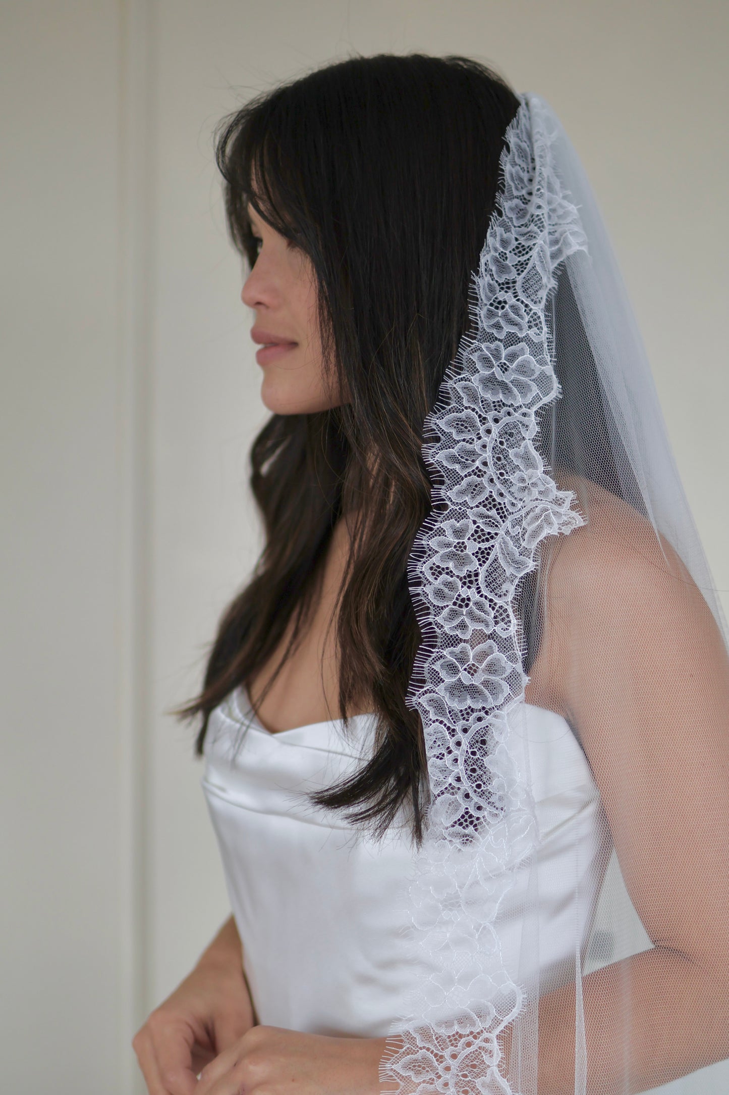 Lace Trimmed English Net Veil