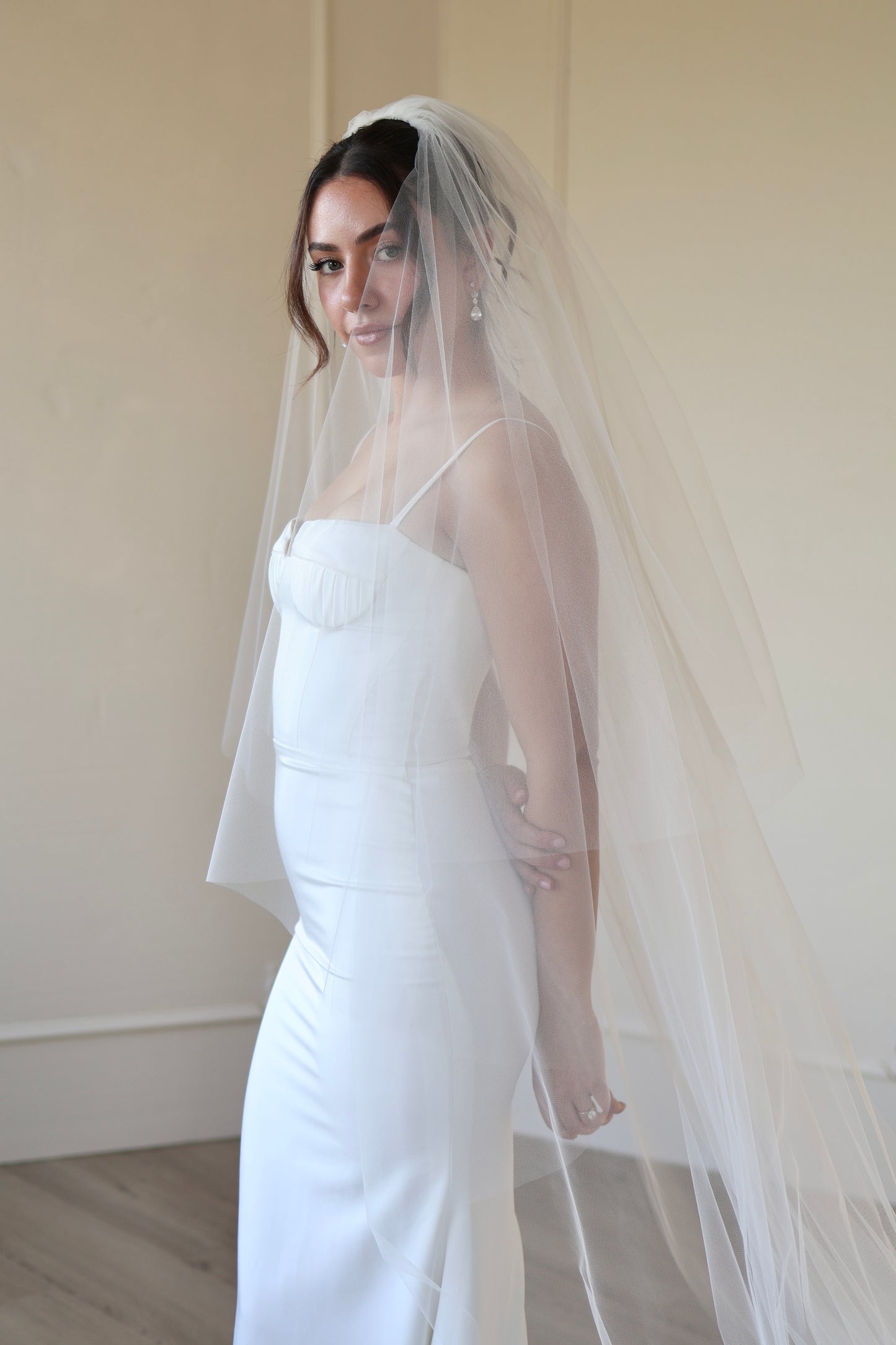 Selena Tulle Drop Veil