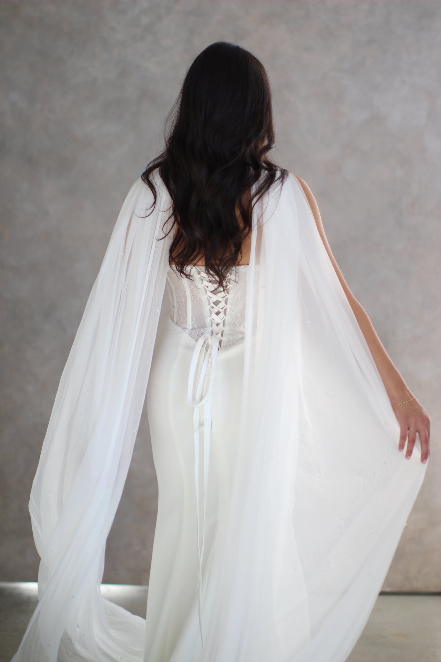 Soft Bridal Scarf Topper