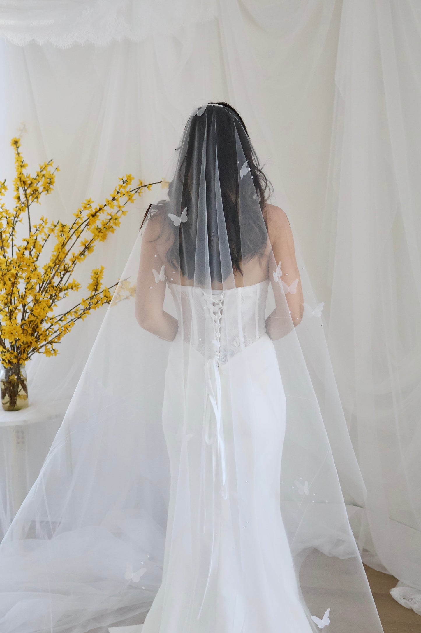 Butterfly Pearl Veil