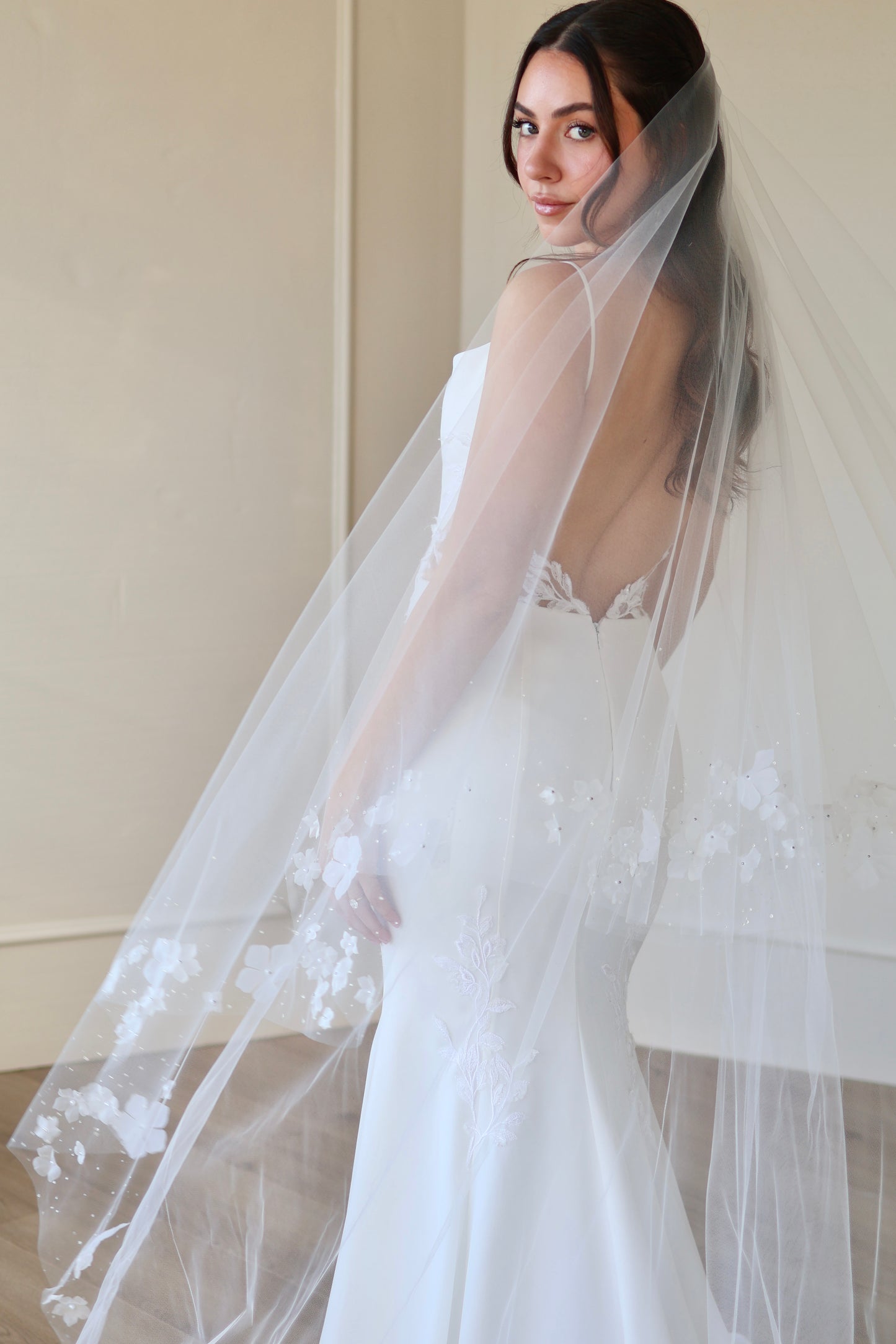 Dew Drop and Flower Edge Veil