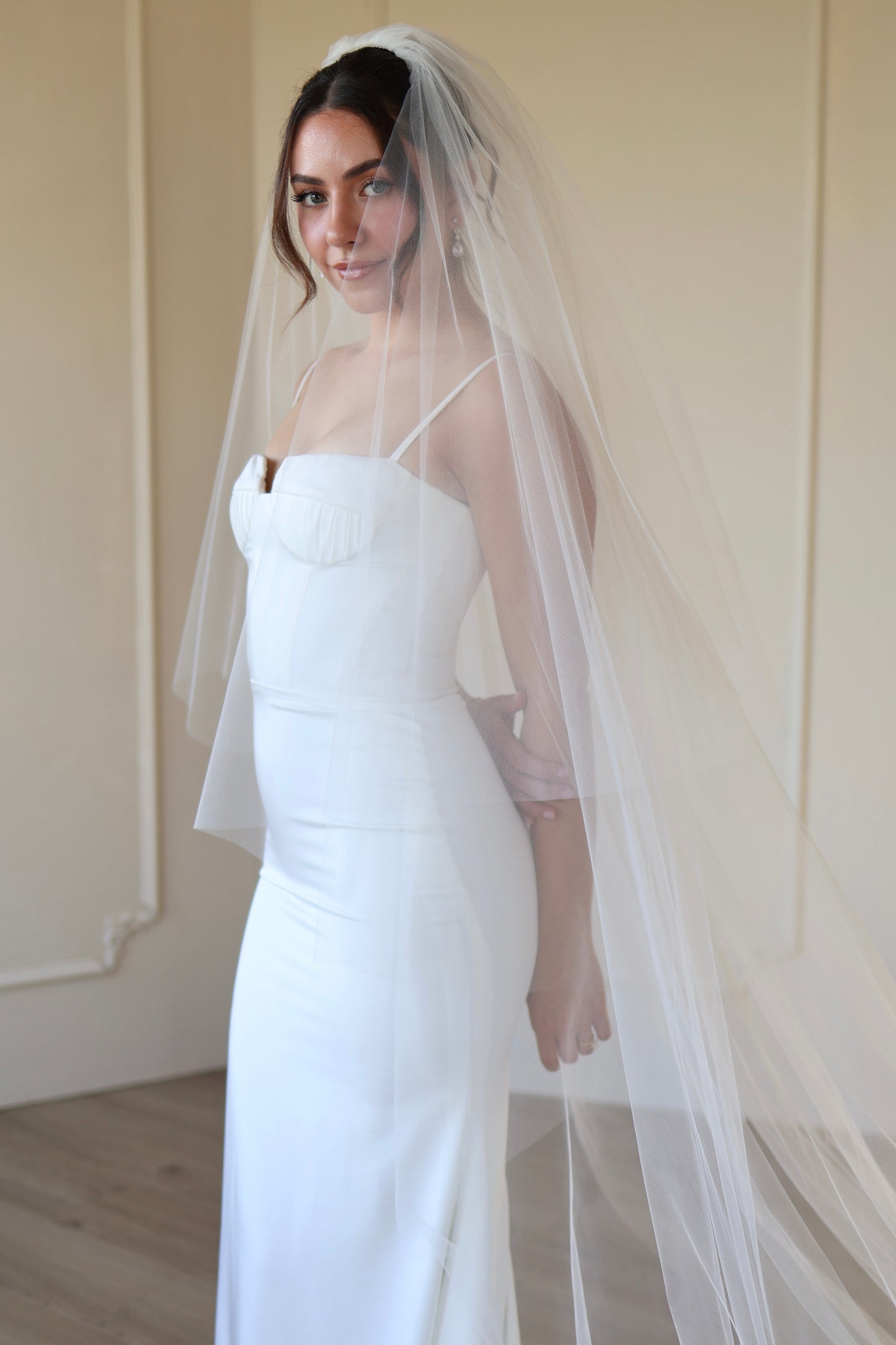 Selena Tulle Drop Veil