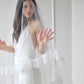 Ruffle Lace Drop Veil