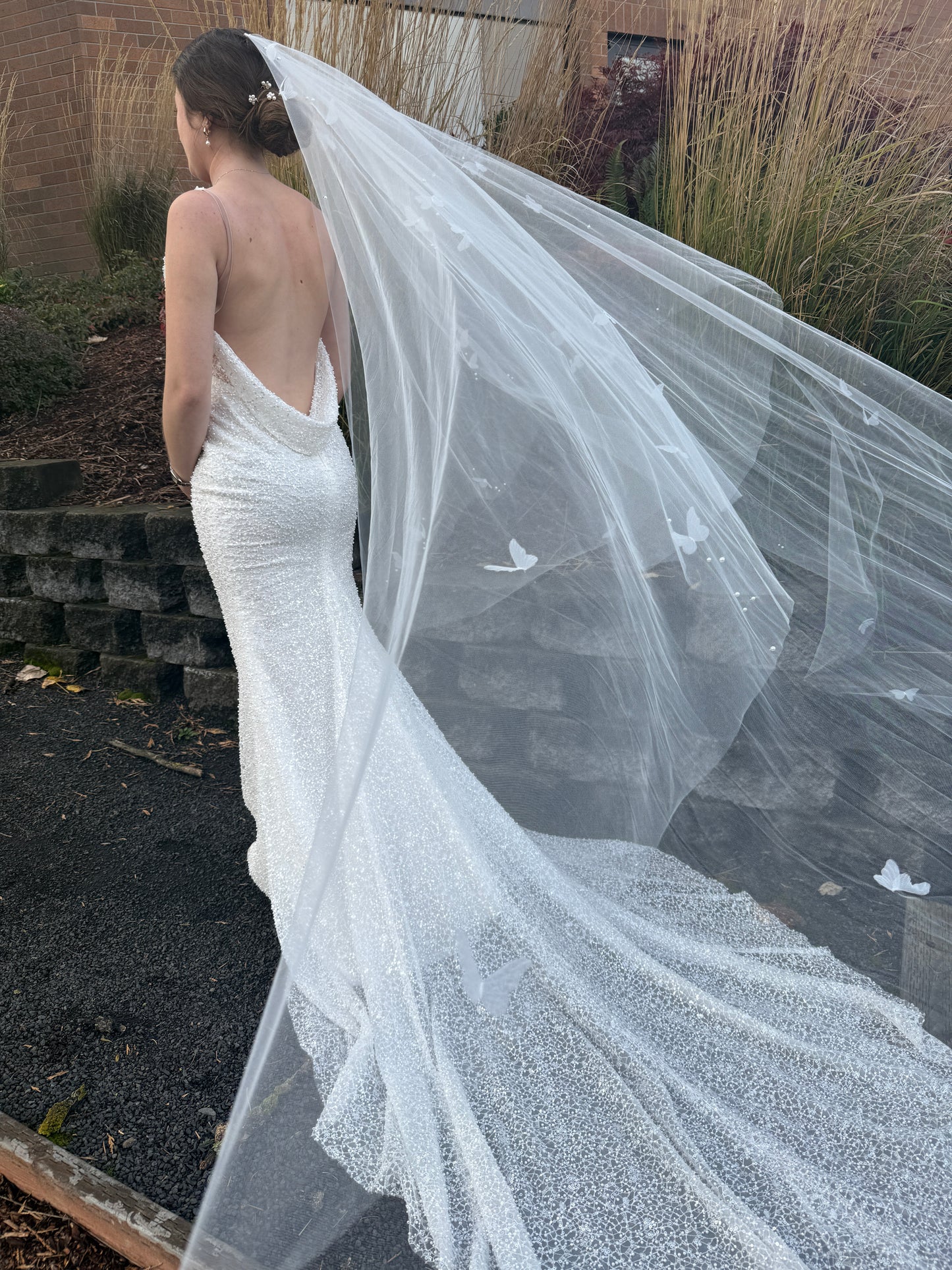 Butterfly Pearl Veil