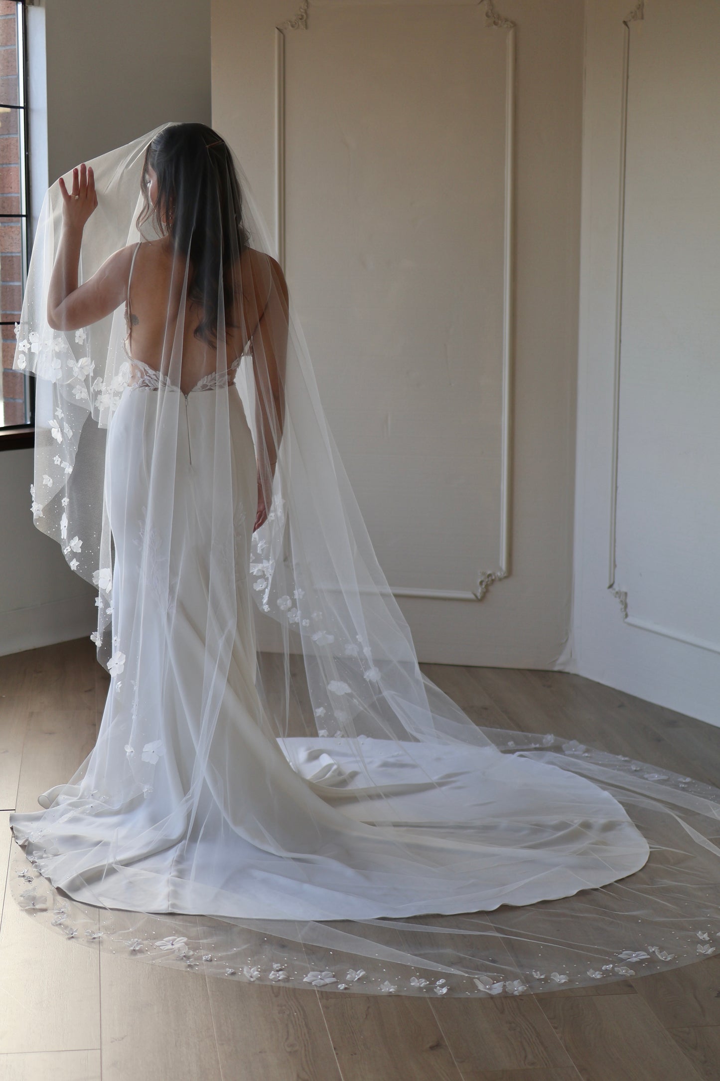 Dew Drop and Flower Edge Veil