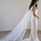 Chantilly Lace Trimmed Scarf