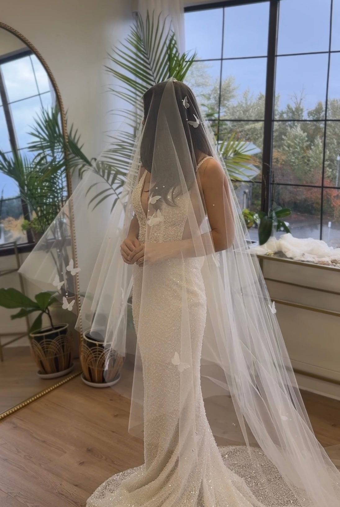Butterfly Pearl Veil