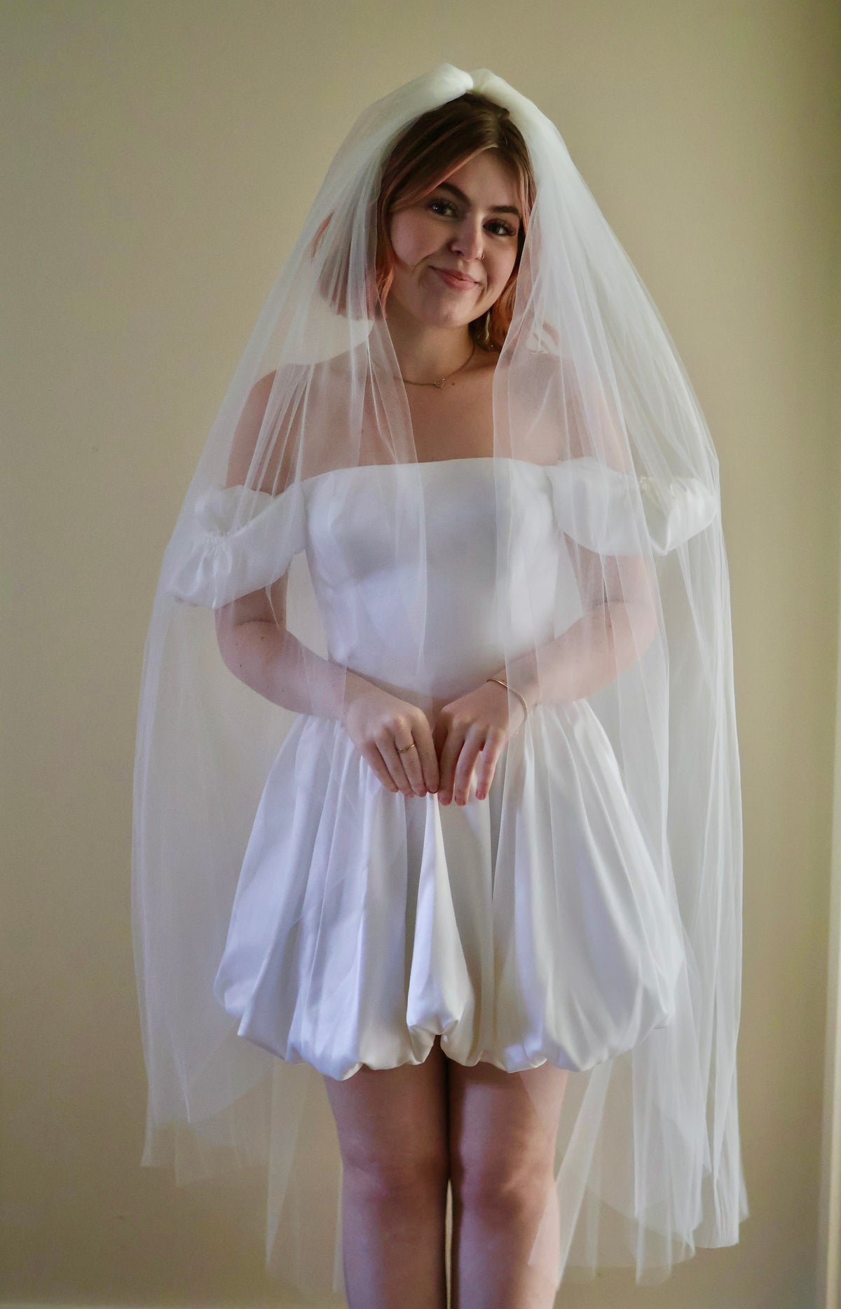 Double Layer Airy Tulle Veil with Extra Volume
