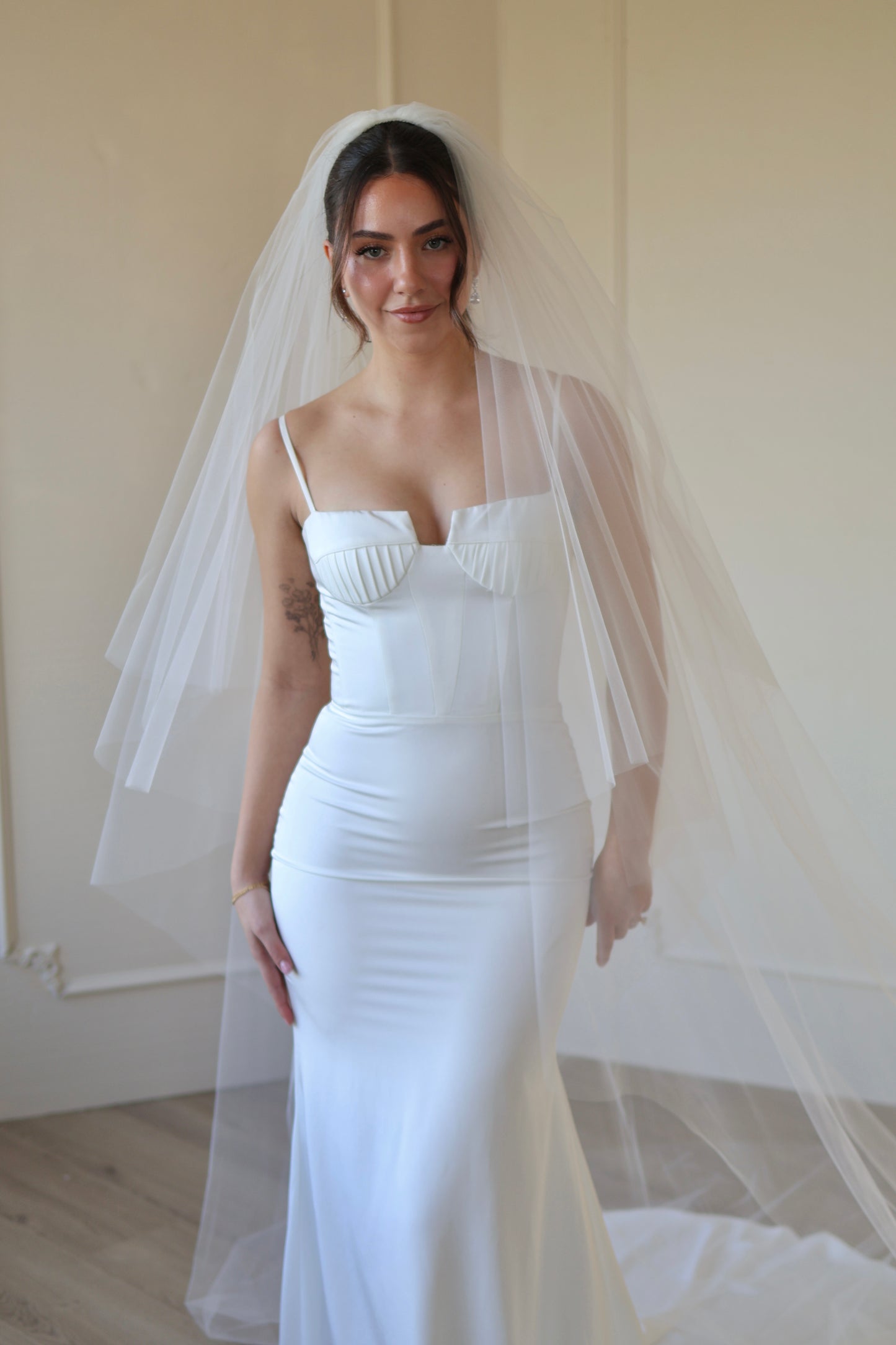 Selena Tulle Drop Veil