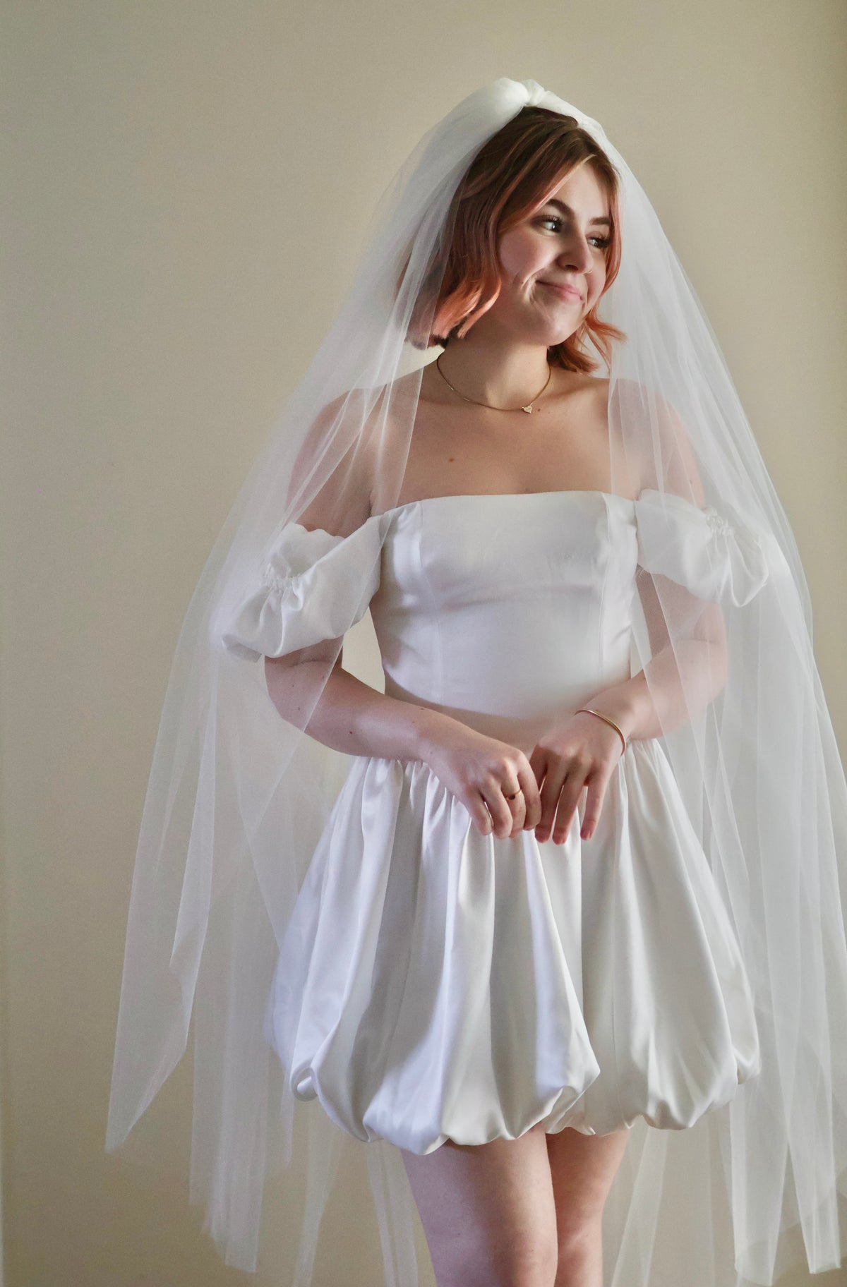 Double Layer Airy Tulle Veil with Extra Volume