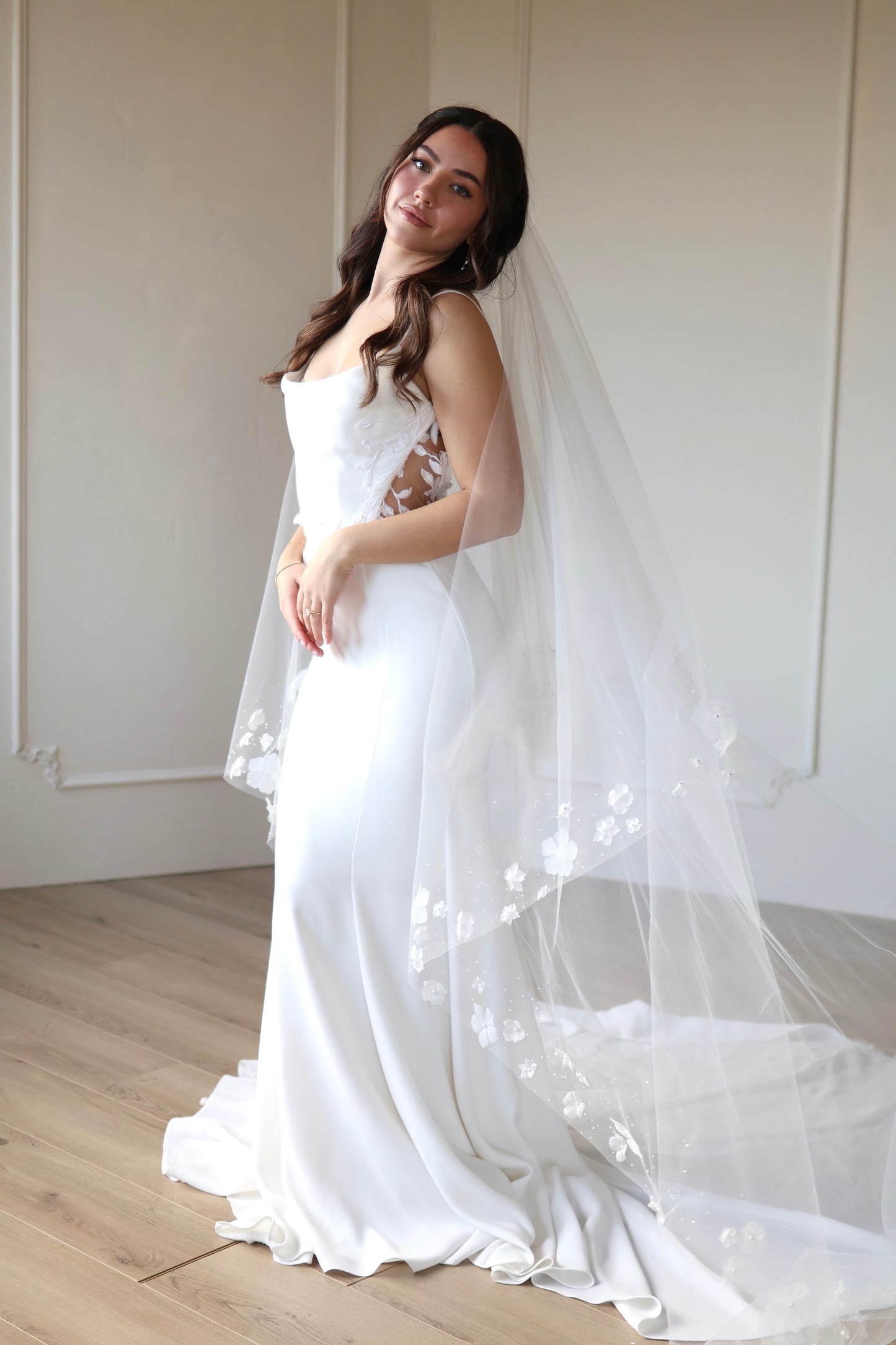 Dew Drop and Flower Edge Veil