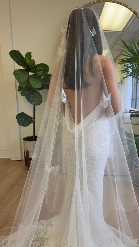 Butterfly Pearl Veil