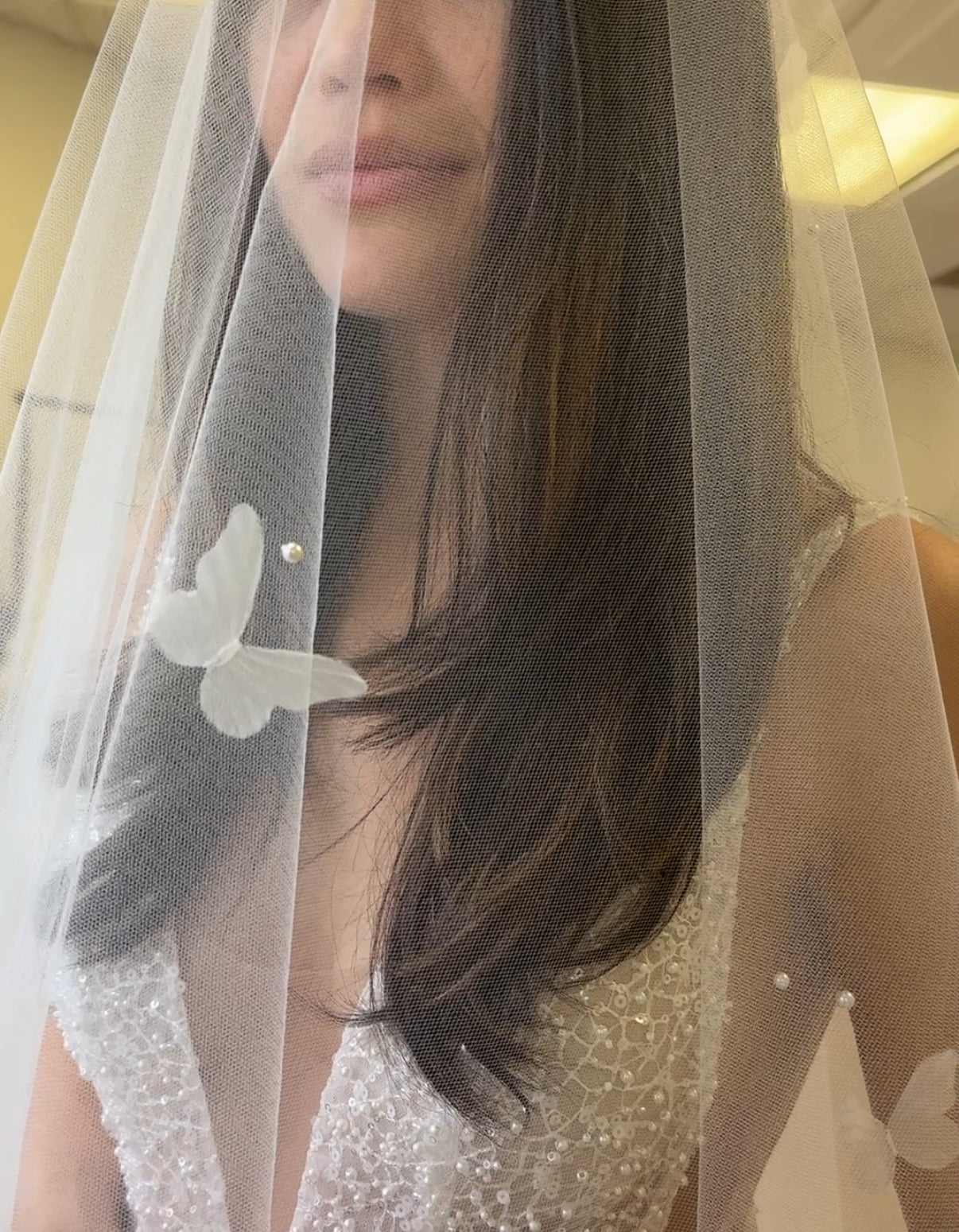 Butterfly Pearl Veil