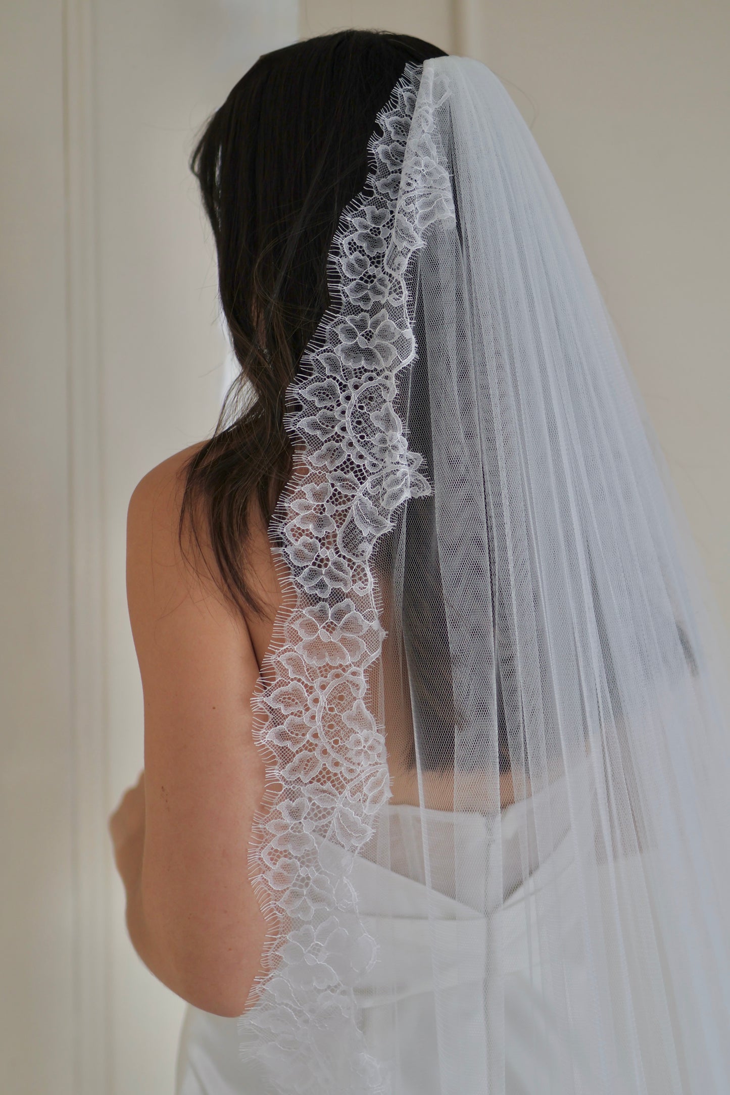 Lace Trimmed English Net Veil