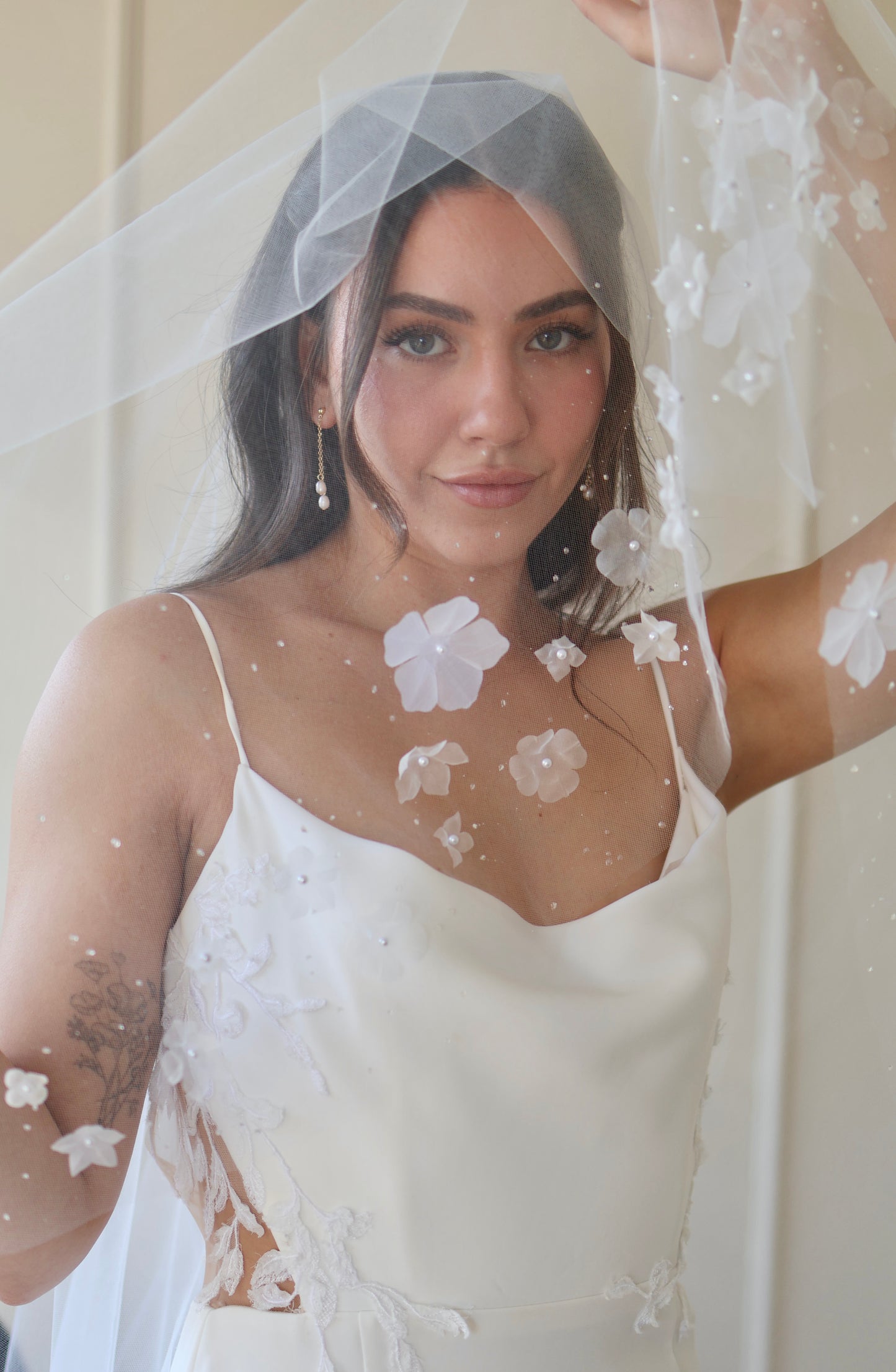 Dew Drop and Flower Edge Veil