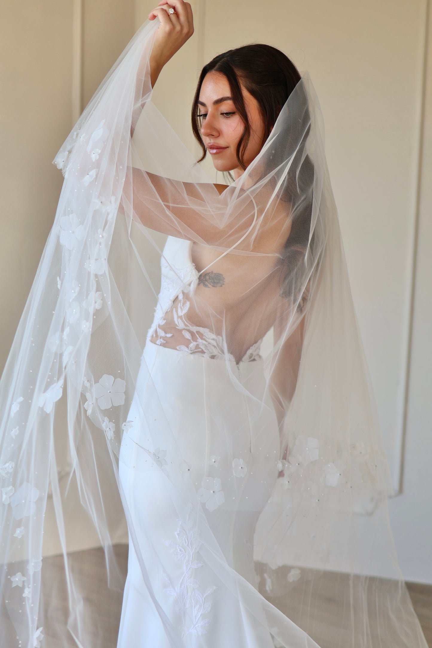 Dew Drop and Flower Edge Veil