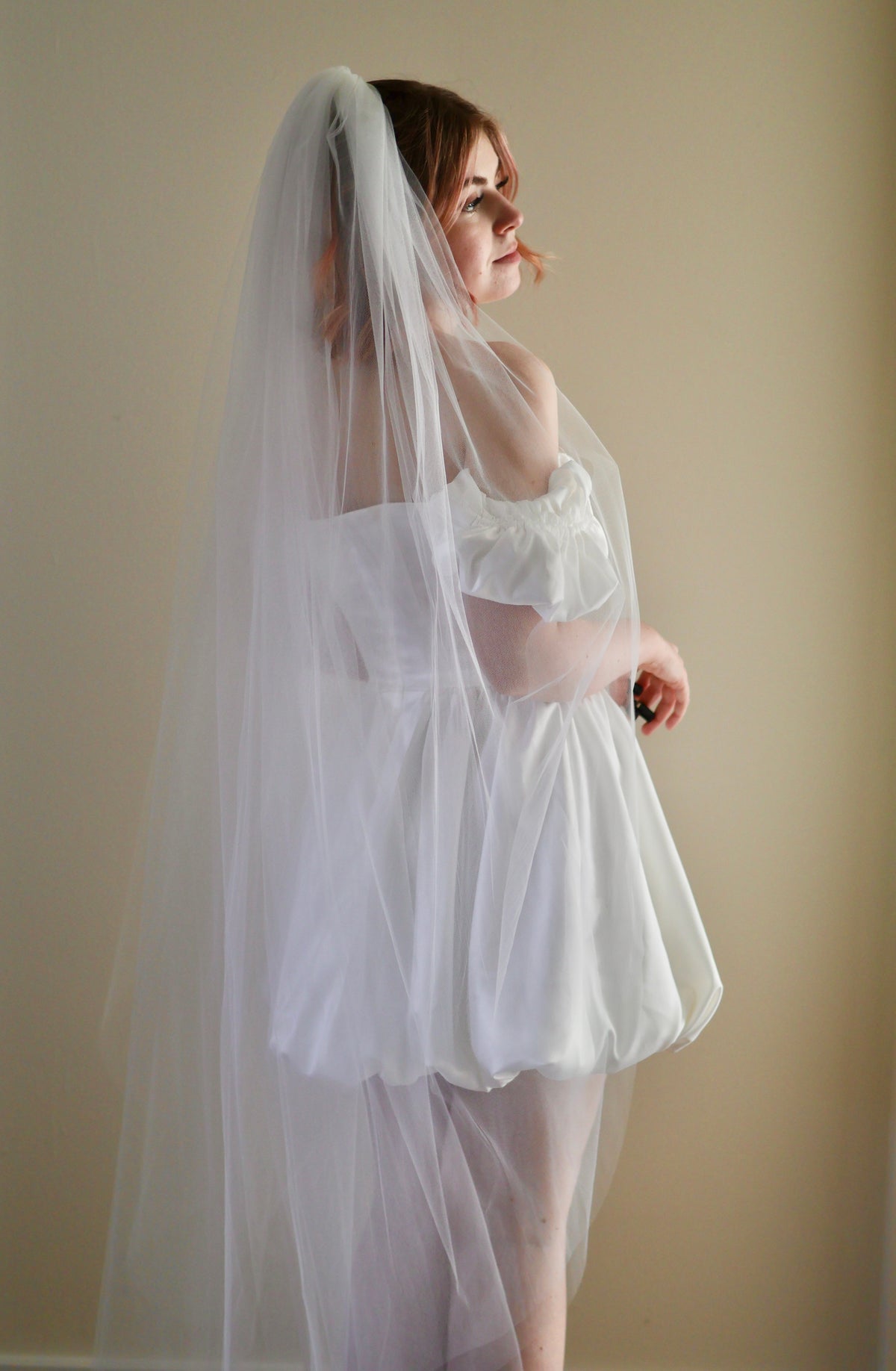 Double Layer Airy Tulle Veil with Extra Volume