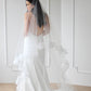 Ruffle Lace Drop Veil
