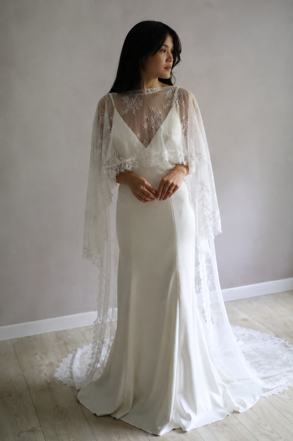 Full Lace Bridal Capelet