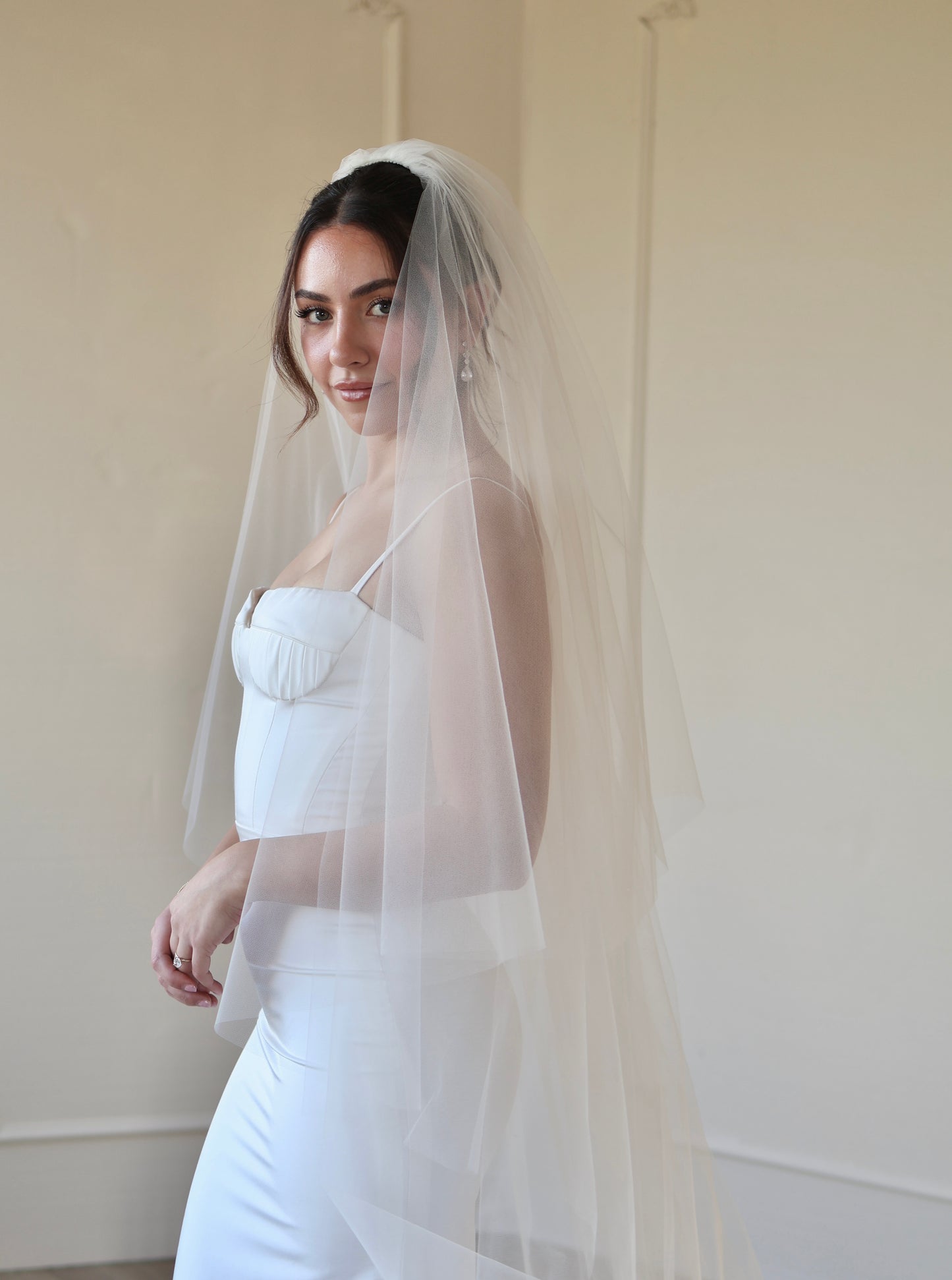 Selena Tulle Drop Veil