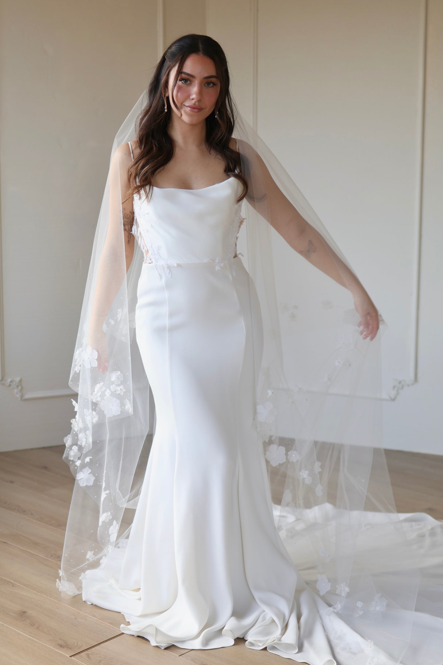 Dew Drop and Flower Edge Veil