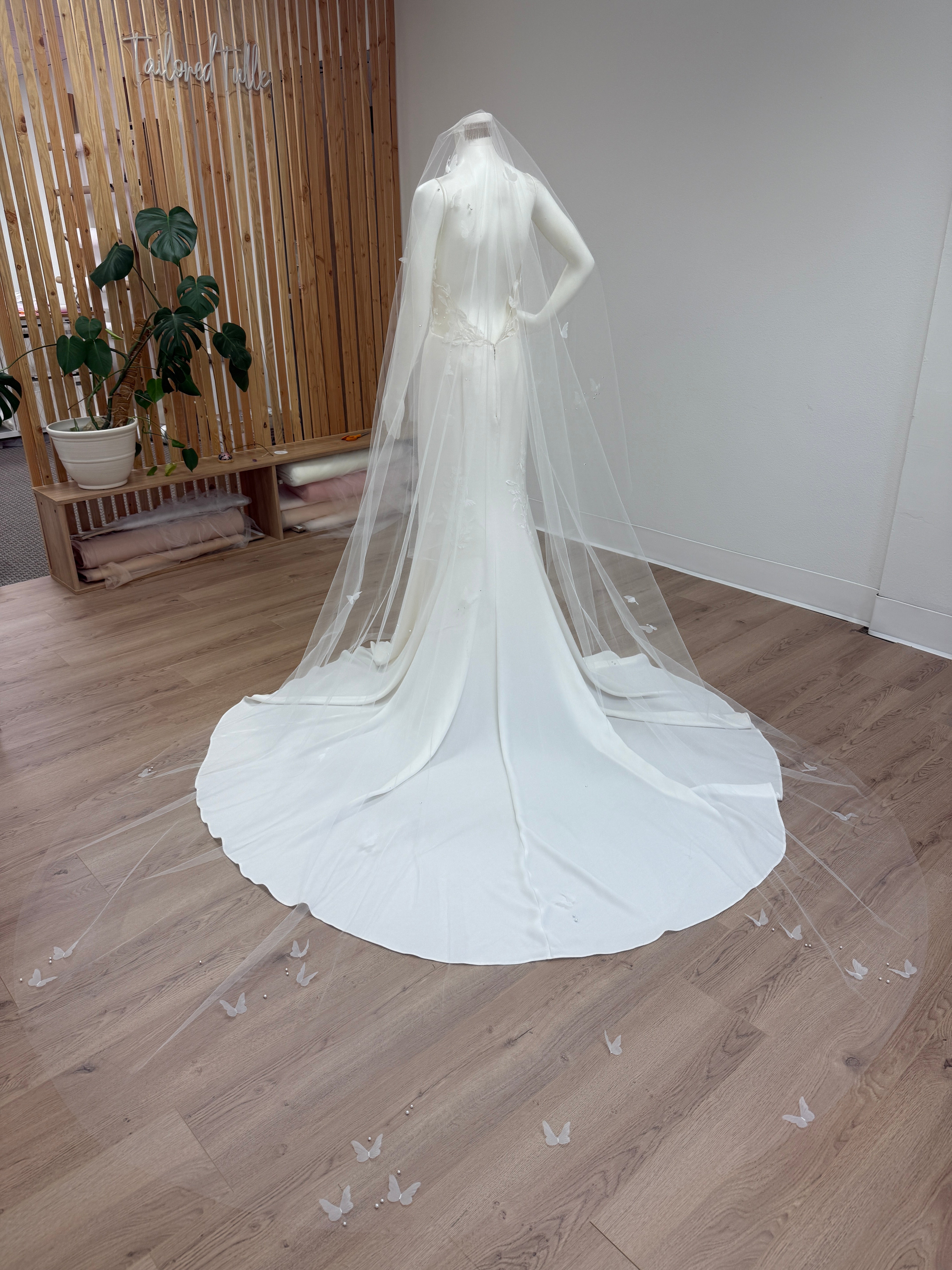 English Net Veil-Soft Flowy Bridal Veil – Tailoredtulle