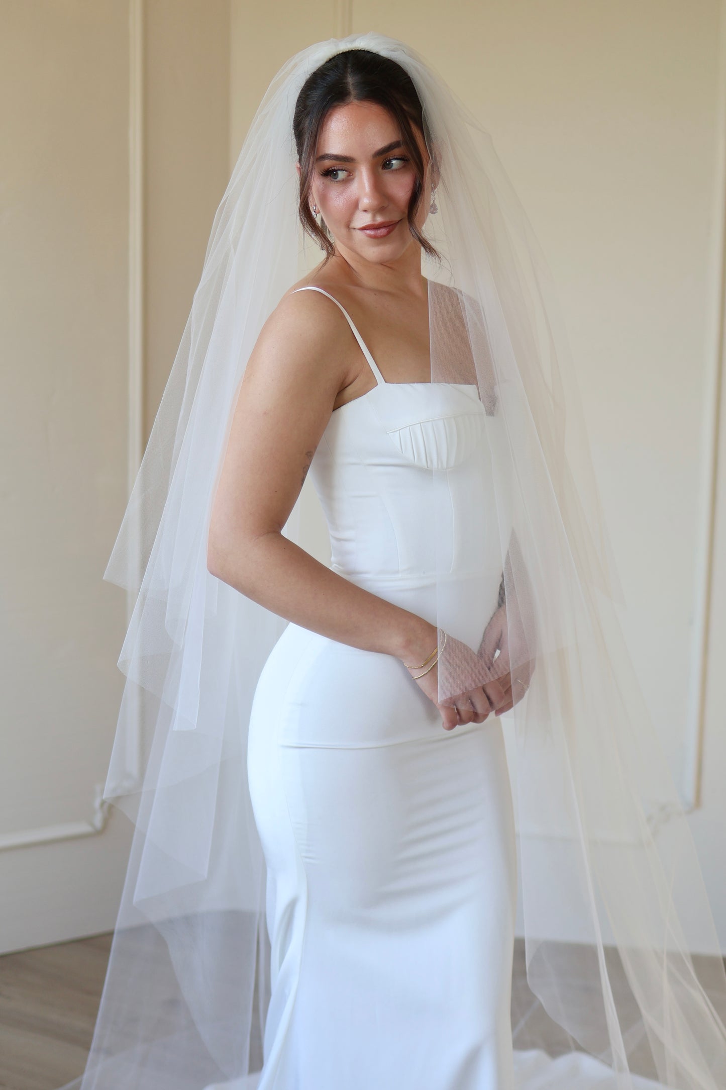 Selena Tulle Drop Veil
