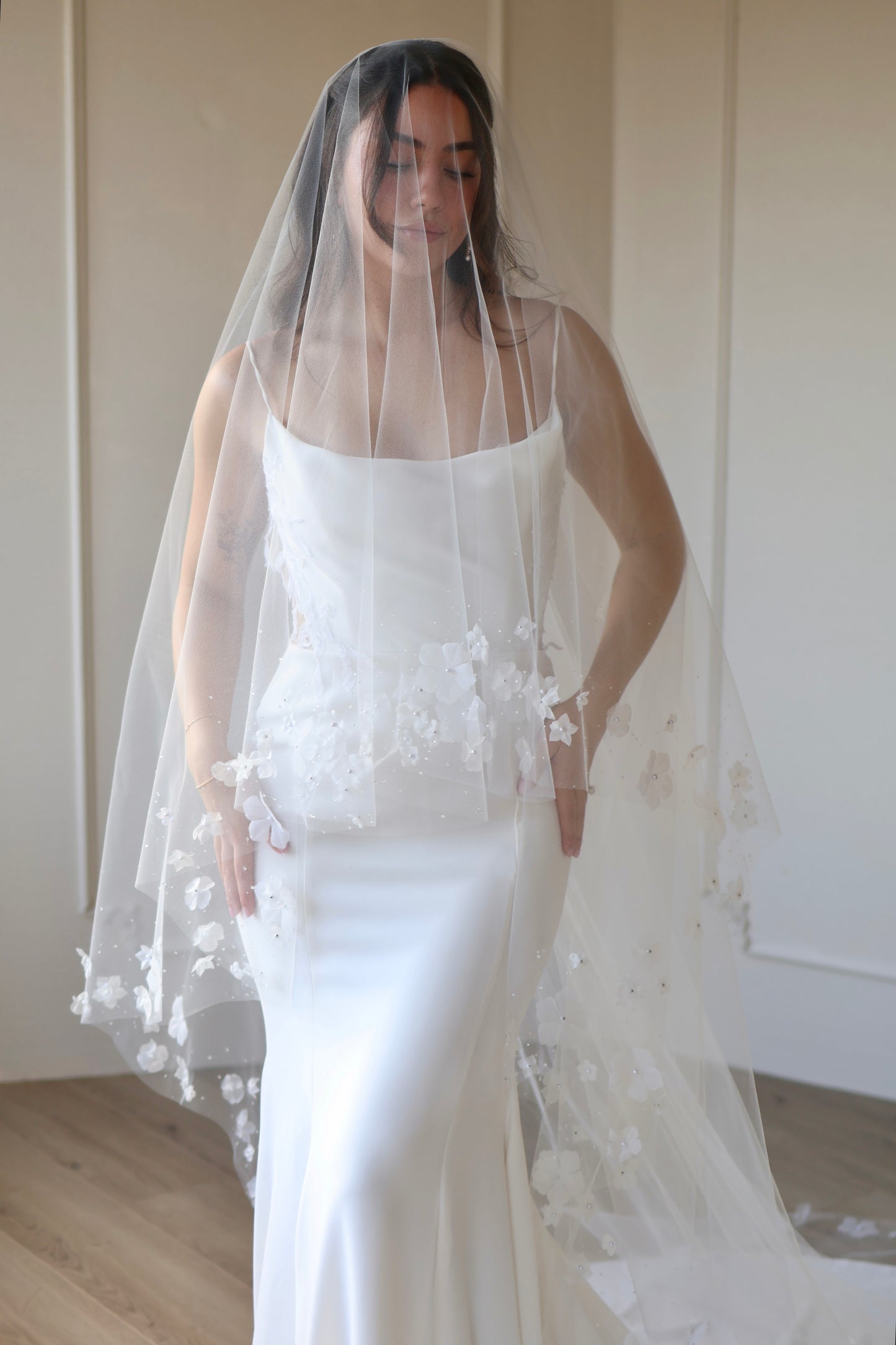 Dew Drop and Flower Edge Veil