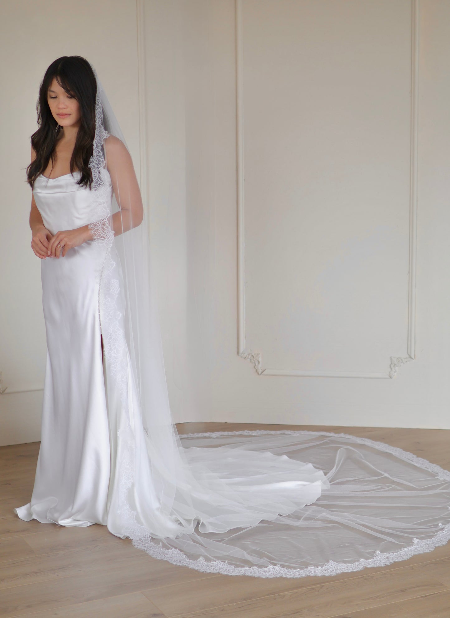 Lace Trimmed English Net Veil