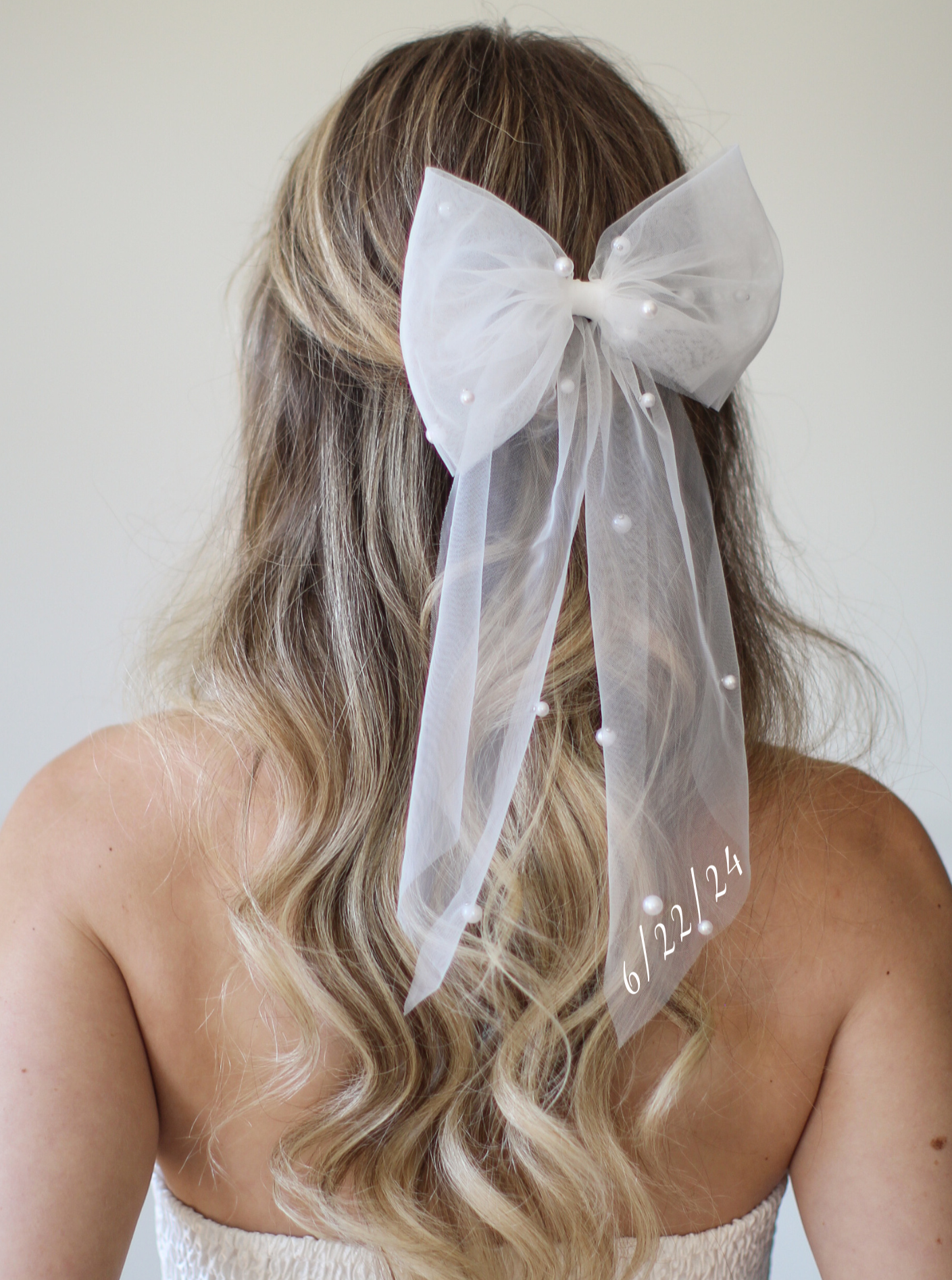 Customized Bridal Hair Bow