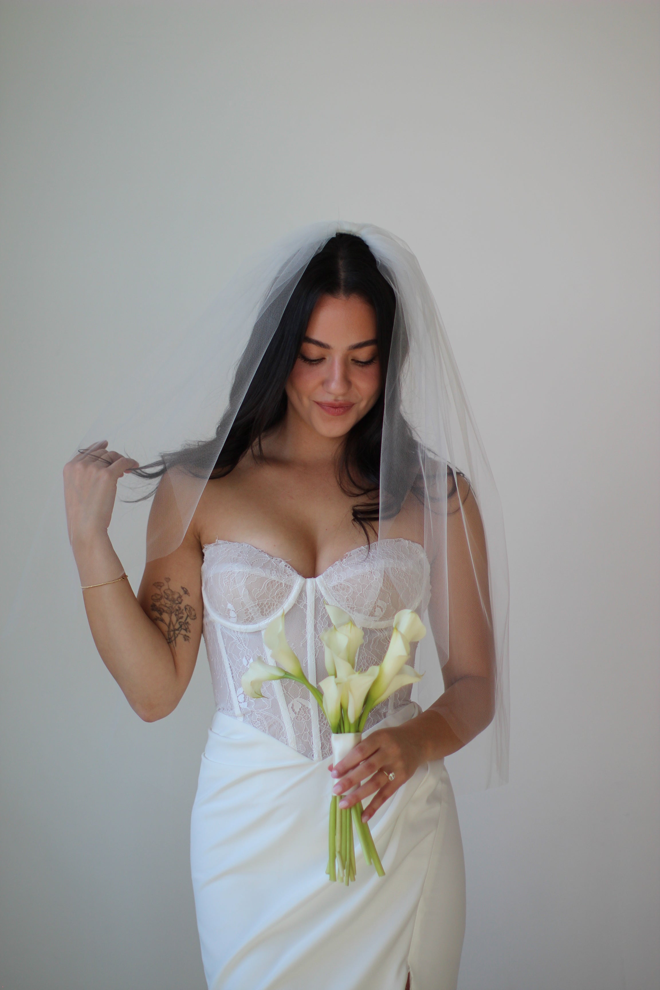 Airy Tulle Veil with Extra Volume - Full Cathedral Bridal Veil