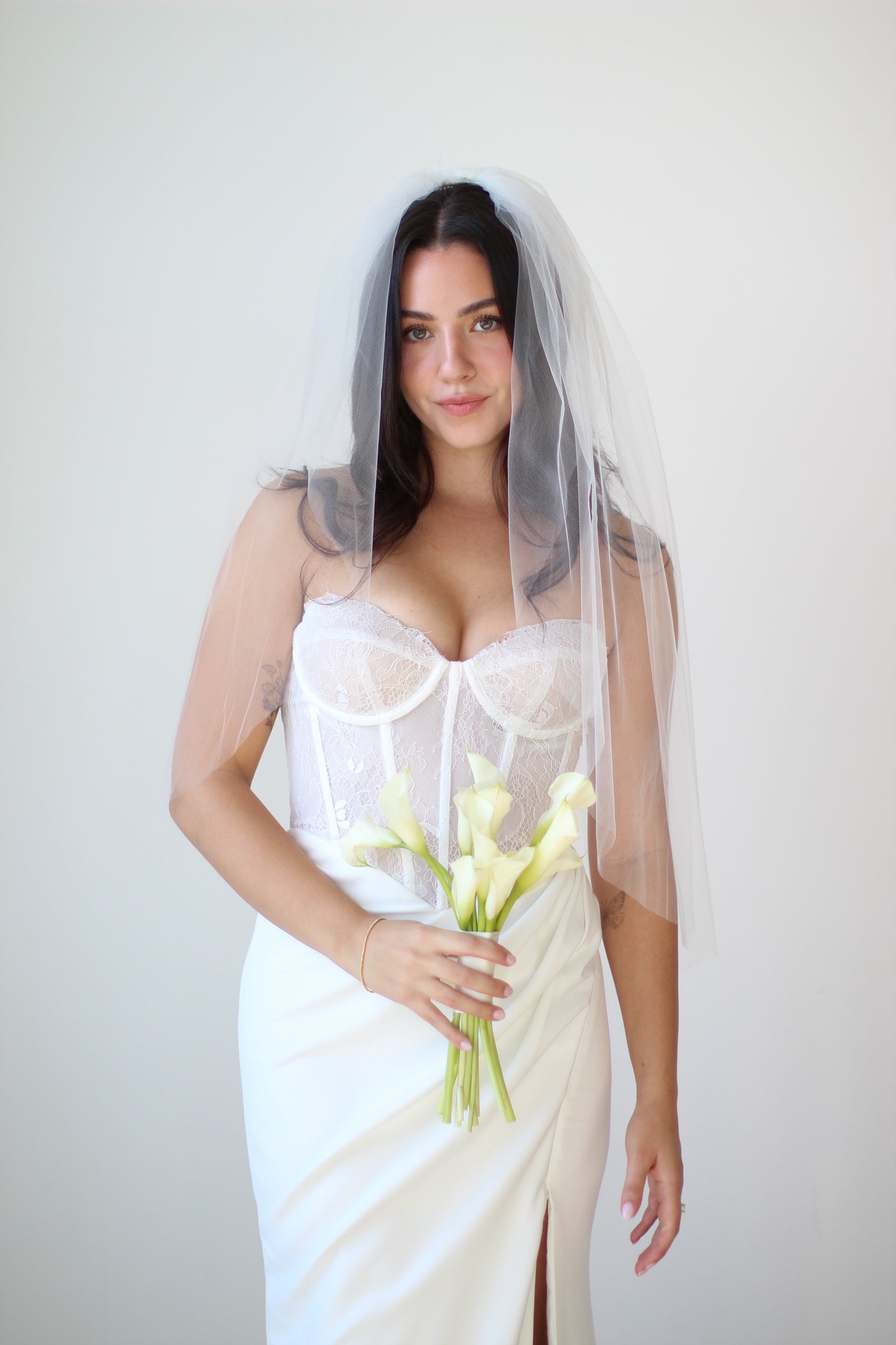 Airy Tulle Veil with Extra Volume - Full Cathedral Bridal Veil