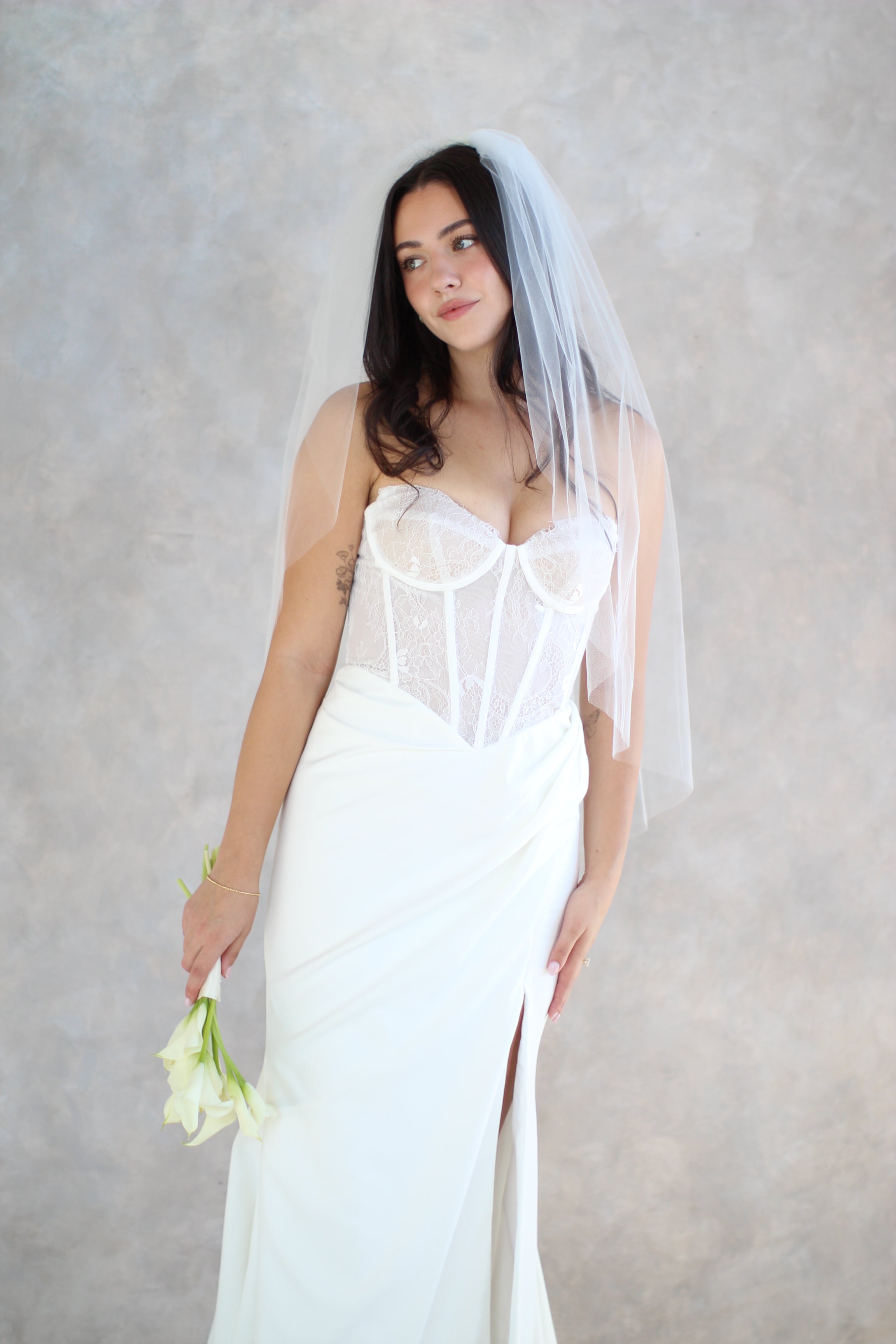 Airy Tulle Veil with Extra Volume - Full Cathedral Bridal Veil