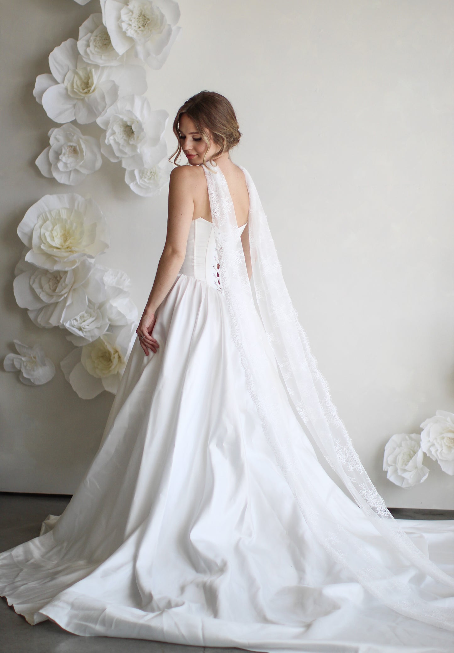 Delicate Lace Bridal Scarf