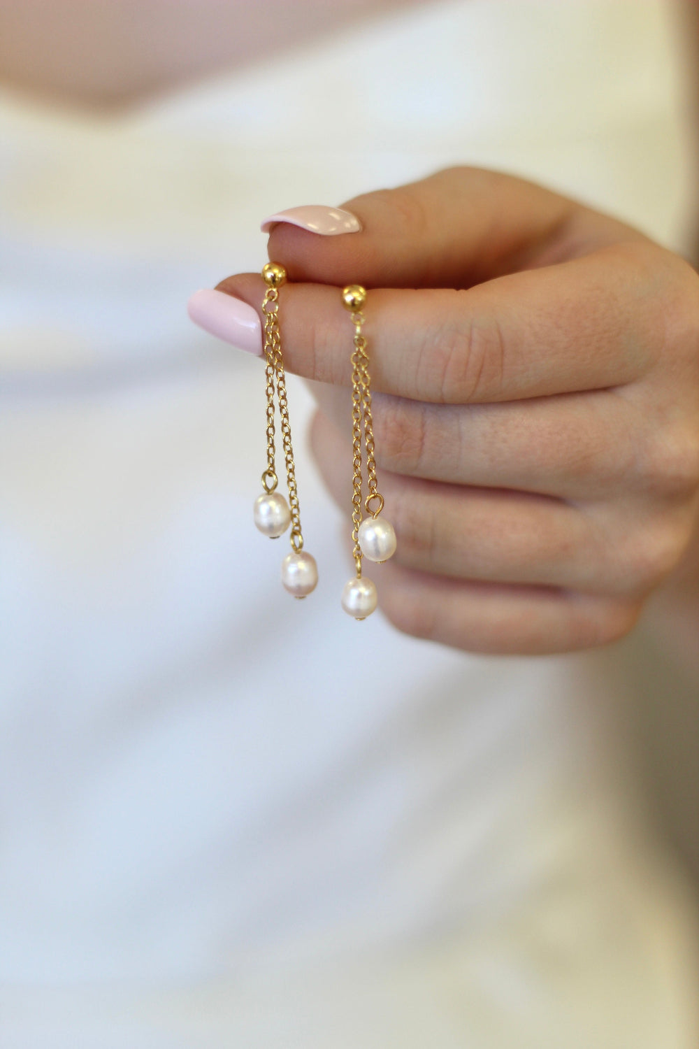 Charlotte Pearl Drop Earrings
