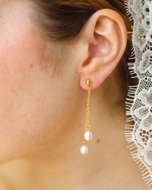 Charlotte Pearl Drop Earrings