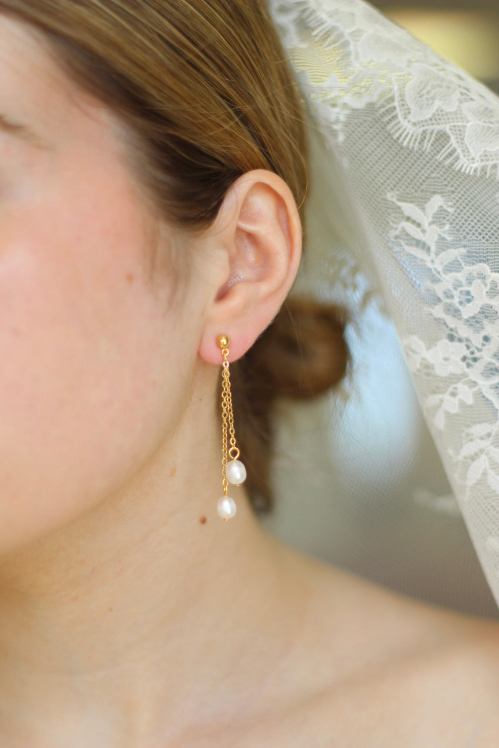 Charlotte Pearl Drop Earrings