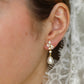 Carrie Pearl & Crystal Drop Earrings