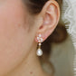 Carrie Pearl & Crystal Drop Earrings