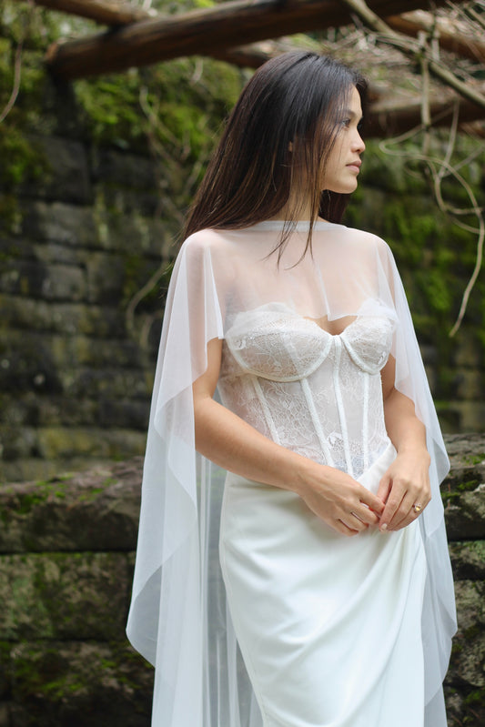 Soft Tulle Capelet