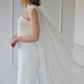 Bridal neck scarf with soft flowing tulle