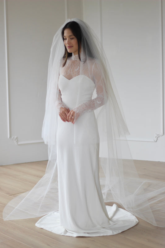 Selena Tulle Drop Veil