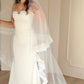 Ruffle Lace Drop Veil