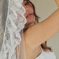 Ruffle Lace Drop Veil