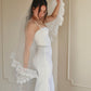 Ruffle Lace Drop Veil