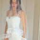 Ruffle Lace Drop Veil