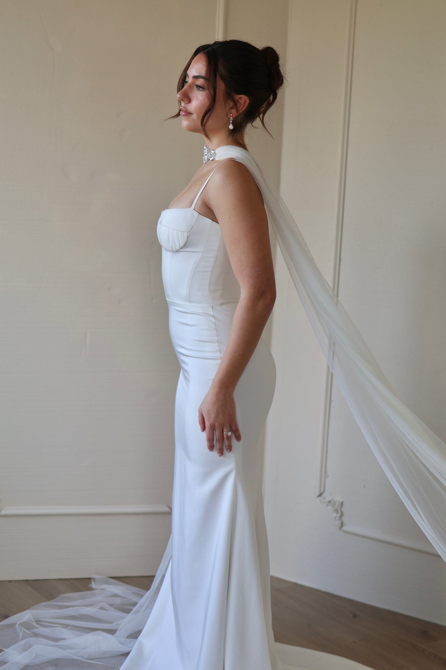 Crystal Choker Bridal Scarf