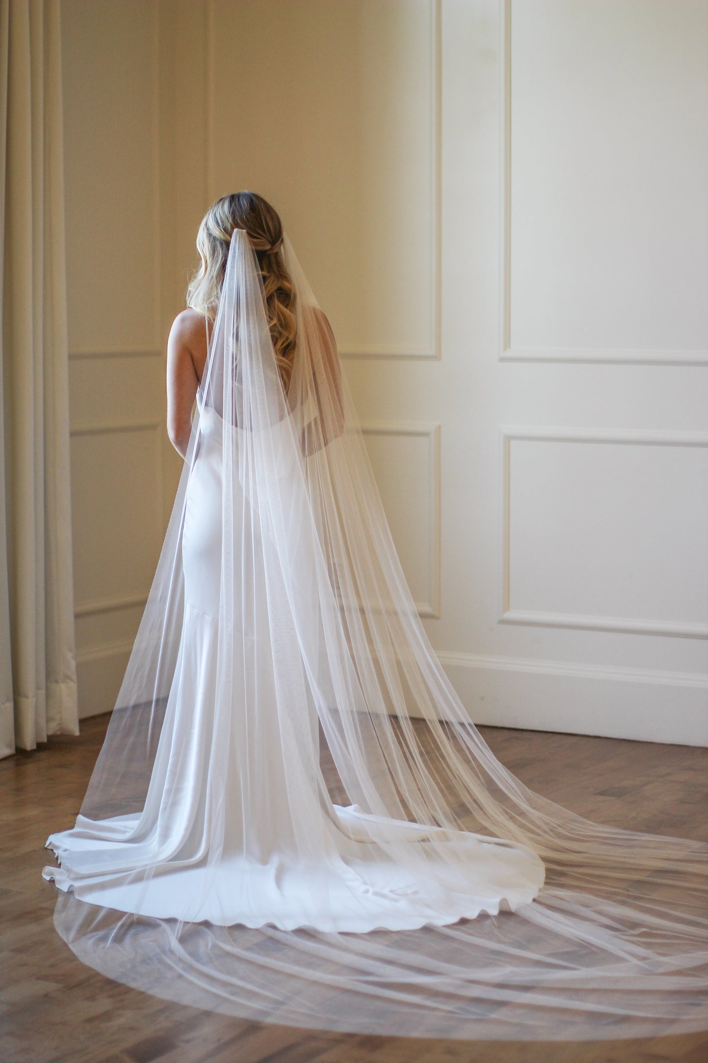 English Net Draped Veil