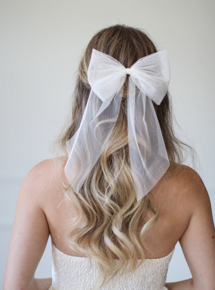 Artificial Ribbon, Pearls, & Floral Bridal Wedding Bouquet – TulleLux  Bridal Crowns & Accessories