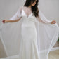 Lace Trim Bridal Capelet